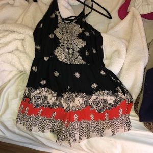 Bohemian Print Romper